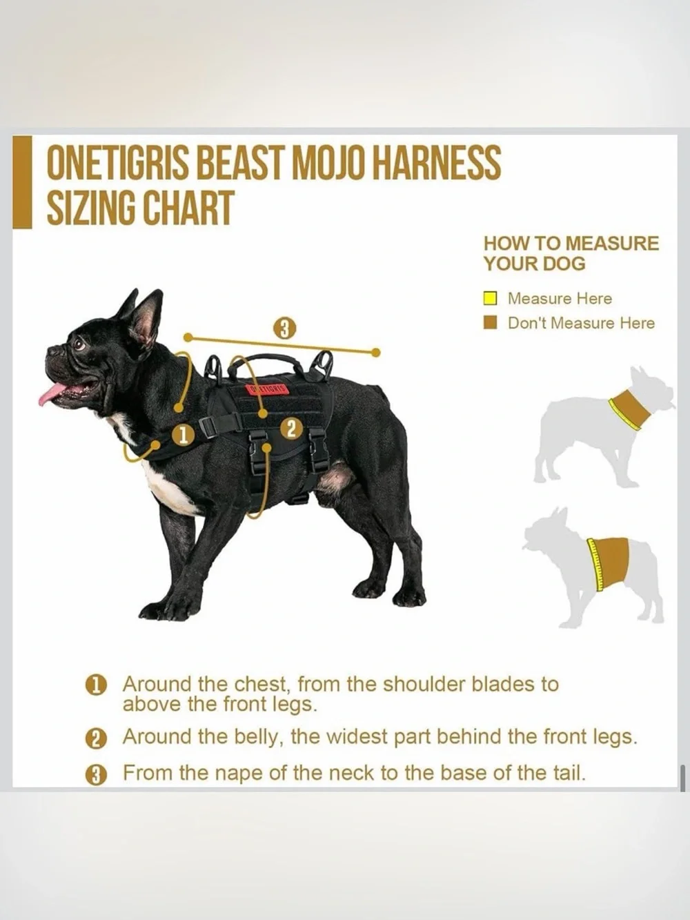 OneTigris Tactical Dog Harness XS Small Dog Vest with Handle